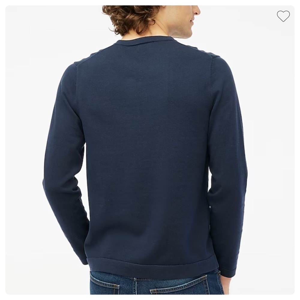 J Crew Navy XL Cotton V-neck sweater-tee - Picture 9 of 9